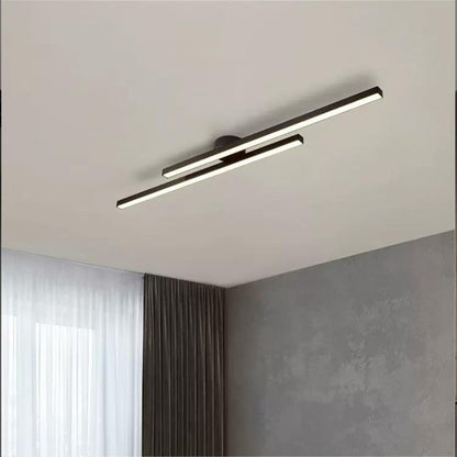 Modern Aluminium Semi Flush Mount LED Ceiling Light