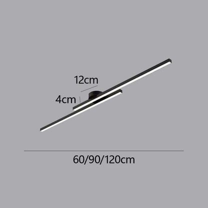 Modern Aluminium Semi Flush Mount LED Ceiling Light