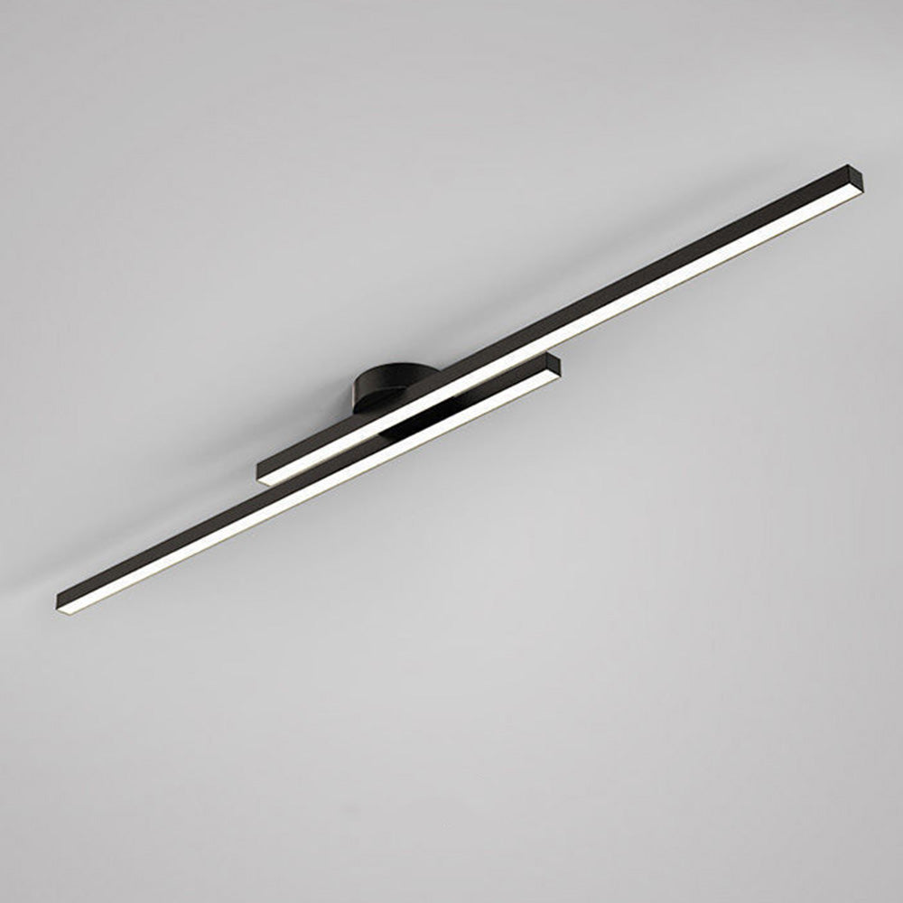 Modern Aluminium Semi Flush Mount LED Ceiling Light
