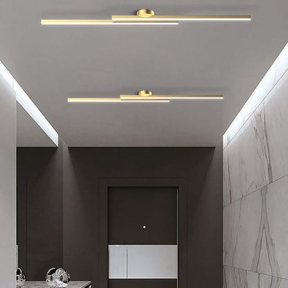 Modern Aluminium Semi Flush Mount LED Ceiling Light