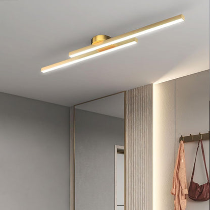 Modern Aluminium Semi Flush Mount LED Ceiling Light