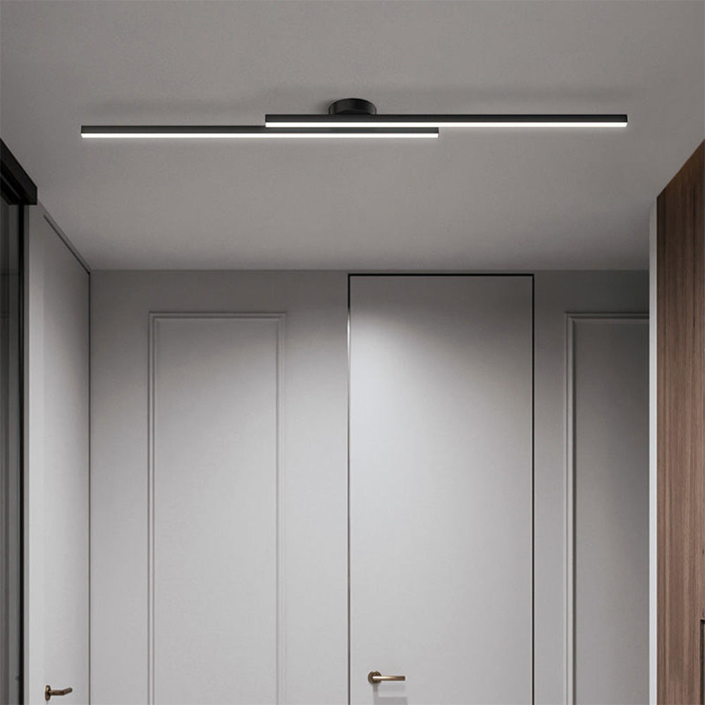 Modern Aluminium Semi Flush Mount LED Ceiling Light