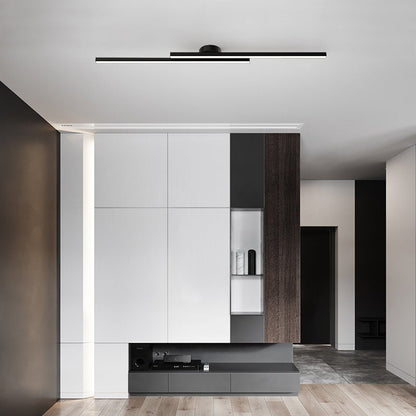 Modern Aluminium Semi Flush Mount LED Ceiling Light