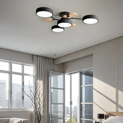 Modern Halo LED Semi-Flush Ceiling Light for Stylish Spaces
