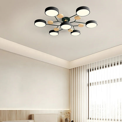 Modern Halo LED Semi-Flush Ceiling Light for Stylish Spaces