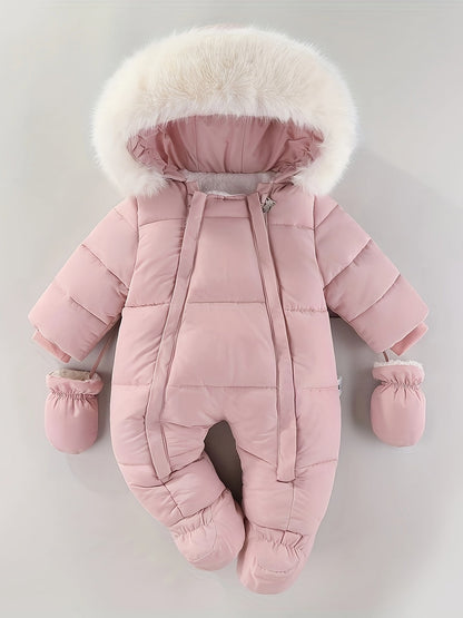 Unisex Baby Winter Romper &amp; Jumpsuit – Cozy Hooded Outfit for Cold Weather