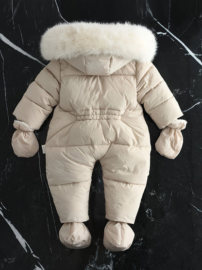Unisex Baby Winter Romper &amp; Jumpsuit – Cozy Hooded Outfit for Cold Weather