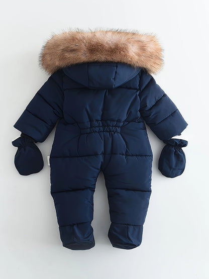 Unisex Baby Winter Romper &amp; Jumpsuit – Cozy Hooded Outfit for Cold Weather