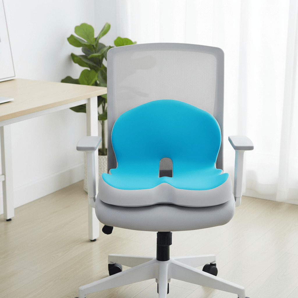 Unisex Ergonomic Memory Foam Seat Cushion for Pain Relief
