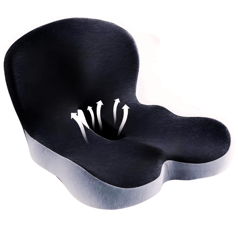 Unisex Ergonomic Memory Foam Seat Cushion for Pain Relief