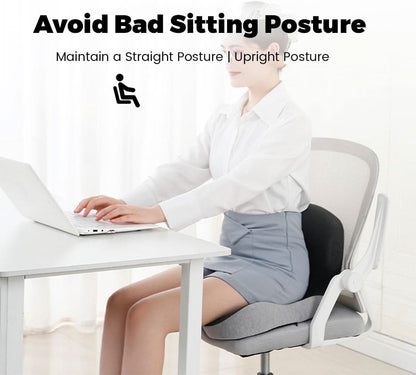 Unisex Ergonomic Memory Foam Seat Cushion for Pain Relief